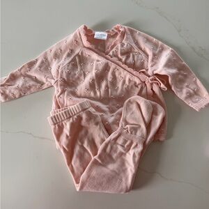 Pink Baby Knit Set 6-12 months